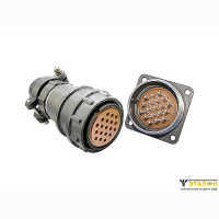 Соединители электрические низкочастотные УЗНЦ20 цилиндрического типа