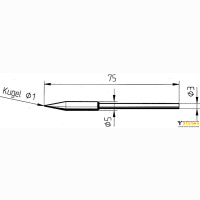 212AD-LF - конус 1мм (к MicroTool)