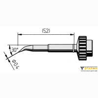612ID - изогнутый конус 0,4мм (к TechTool)