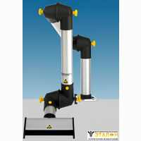Alsident System 50 (45-85 м3/час). Серия шарнирных дымоприемников ⌀50 мм