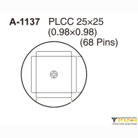 Xytronic A1137. Насадка PLCC 25×25 (68 pin) для термовоздушных станций 850D/852D II /853D /855