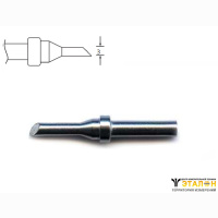Xytronic 44-4130104. Жало паяльное 3,0 мм цилиндрическое со скосом, микроволна