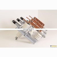 Разъединитель внутренней установки РВФЗ 10/1000 II - II с ПР-10 (фарфоровые изоляторы)