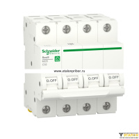 Выключатель автоматический Resi9 4п 32А С 6кА