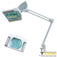 ELK 8609-D (5 диоптрий). Лупа настольная на струбцине X5 с люминесцентной подсветкой