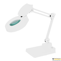 ELK 8608D-D (8 диоптрий). Лупа настольная на подставке X8 с кольцевой люминесцентной подсветкой