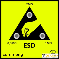 Commeng CR EP-1801 - антистатическая заземляющая панель со сменными контактными элементами для применения в чистых помещениях