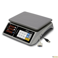 Торговые настольные весы M-ER 328 AC-32.5 "TOUCH-M" LED RS232 и USB