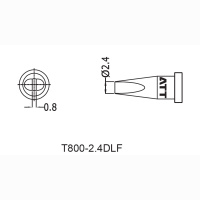 T800-2.4DLF жало паяльное
