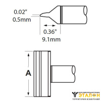 Metcal CFV-BL250. Паяльное жало 25 мм (1")