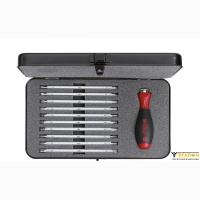 WIHA 00623-7 / SYSTEM 6. Набор комбинированных жал с отверткой SL/PH/PZ/TORX/HEX, серия 281 B11