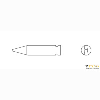 Weller XH A (T0054490899). Жало паяльное 1,6 мм клиновидное прямое