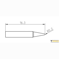 Weller RTP 004 C MS (T0050101699). Жало паяльное 0,4 мм коническое активного типа