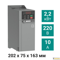 Преобразователь частоты ПЧВ1-2К2-А [М01] 2,2 кВт 220 В