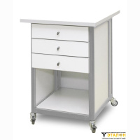 Стол подкатной с ящиками с антистатической столешницей АРМ-5058-9-ESD