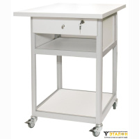 Стол подкатной с ящиком с антистатической столешницей АРМ-5055-9-ESD