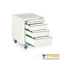 ТП-02/S LAB RAL9010 - подкатная лабораторная тумба 490*635*650мм