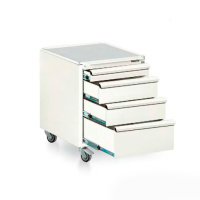 ТП-02/S LAB RAL9010 - подкатная лабораторная тумба 490*635*650мм