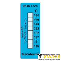 0646 1724 - самоклеющиеся термоиндикаторы 116-154&deg;C