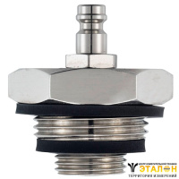 0554 3164 - ступенчатый запорный фитинг высокого давления 1/2" и 1" для testo 312-2