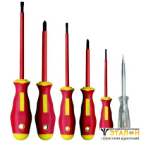KL390IS - набор из 5-ти изолированных отверток и отвертки пробника