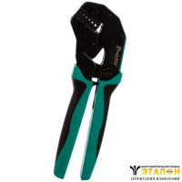 ProsKit CP-371A - клещи со сменными губками для обжима изолированных/неизолированных гильз до D4.0 с храповым механизмом