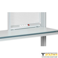 1/2 АЛ-ЭПА-12-4 - панель электромонтажная 1/2 для столов Альянс 1200 мм (4 розетки)