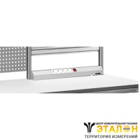 1/2 ЭПА-18-4 - панель электромонтажная 1/2 для столов 1800 мм (4 розетки)