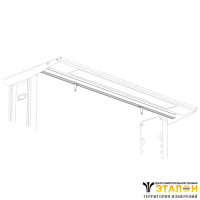 ИП-18 LAB RAL9010 - инструментальная планка для лабораторных столов 1800 мм