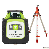 Комплект: ротационный нивелир RGK SP-100G + элевационный штатив RGK SH-340