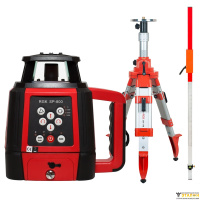 Комплект: ротационный нивелир RGK SP-800 с калибровкой + штатив RGK SH-170 рейка RGK LR-2