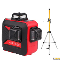 Комплект: лазерный уровень RGK PR-3R + штанга-упор