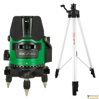 Комплект: лазерный уровень RGK LP-64G с калибровкой + штатив RGK LET-170