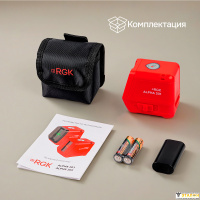 Лазерный уровень RGK ALPHA 201 с калибровкой с красным лучом