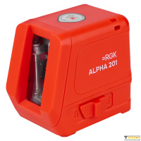 Лазерный уровень RGK ALPHA 201 с калибровкой с красным лучом