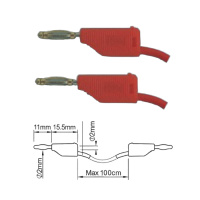 ПрофКиП PTL902-1 составные измерительные провода 2 мм Male-Male