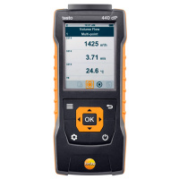 testo 440dp - прибор для измерения скорости воздуха и оценки качества воздуха в помещении со встроенным сенсором дифференциального давления