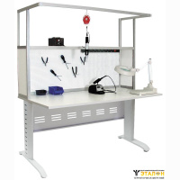 Стол слесаря-сборщика радиоаппаратуры с антистатической столешницей АРМ-4355-ESD