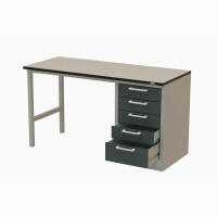 AKIP SLT-120.70-D5 ESD стол рабочий SOLID с тумбой D5 ESD