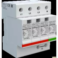 CITEL DS44VGS-230/G УЗИП Тип 2+3, Схема (3+1), 4 полюса, TT-TNS, UN230/UC255 Vac, MCOV=275 Vac, In=20kA, Imax=40kA, Imax total=100kA (сигнализация визуальна