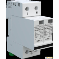CITEL DS132VG-120 УЗИП Тип 1+2+3, Схема (2+0), 2 полюса, TN, UN120/UC150 Vac, Iimp=12,5kA, Itota=25kA, In=20kA, Imax=50kA (сигнализация визуальная)