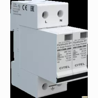 CITEL DS132RS-280 УЗИП Тип 1+2, Схема (2+0), 2 полюса, TN, UN230/UC280 Vac, Iimp=12,5kA, In=20kA, Iimp total=25kA (сигнализация визуальная + дистанционная)