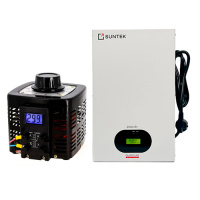 SUNTEK 2000ВА (8А, 0-300В) + SUNTEK QUANTUM 2000 ВА - комплект автотрансформатора ЛАТР однофазного и инверторного стабилизатора напряжения