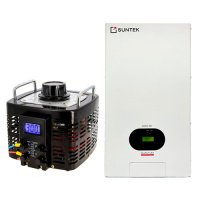 SUNTEK 3000ВА (12А, 0-300В) + SUNTEK QUANTUM 3000 ВА - комплект автотрансформатора ЛАТР однофазного и инверторного стабилизатора напряжения