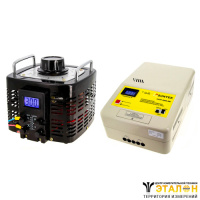 SUNTEK 5000ВА (20А, 0-300В) + SUNTEK ЭМ 5000 ВА - комплект автотрансформатора ЛАТР однофазного и электромеханического стабилизатора напряжения