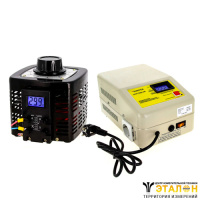 SUNTEK 2000ВА (8А, 0-300В) + SUNTEK ЭМ 2000 ВА - комплект автотрансформатора ЛАТР однофазного и электромеханического стабилизатора напряжения