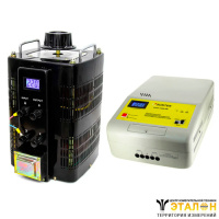 SUNTEK 10000ВА (40А, 0-300В) + SUNTEK ЭМ 11000 ВА - комплект автотрансформатора ЛАТР однофазного и электромеханического стабилизатора напряжения
