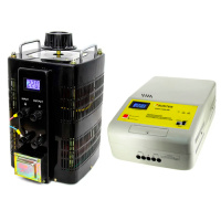 SUNTEK 10000ВА (40А, 0-300В) + SUNTEK ЭМ 11000 ВА - комплект автотрансформатора ЛАТР однофазного и электромеханического стабилизатора напряжения