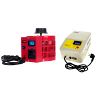 SUNTEK 1000ВА RED (4А, 0-300В) + SUNTEK ЭМ 1000 ВА - комплект однофазного автотрансформатора ЛАТР и электромеханического стабилизатора напряжения