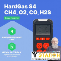 HardGas S4 (CH4, O2, CO, H2S) Газоанализатор портативный многоканальный